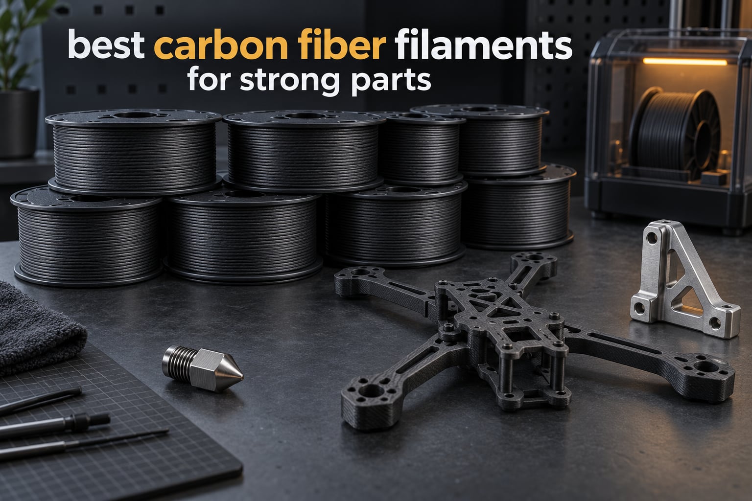 best carbon fiber filaments for strong parts