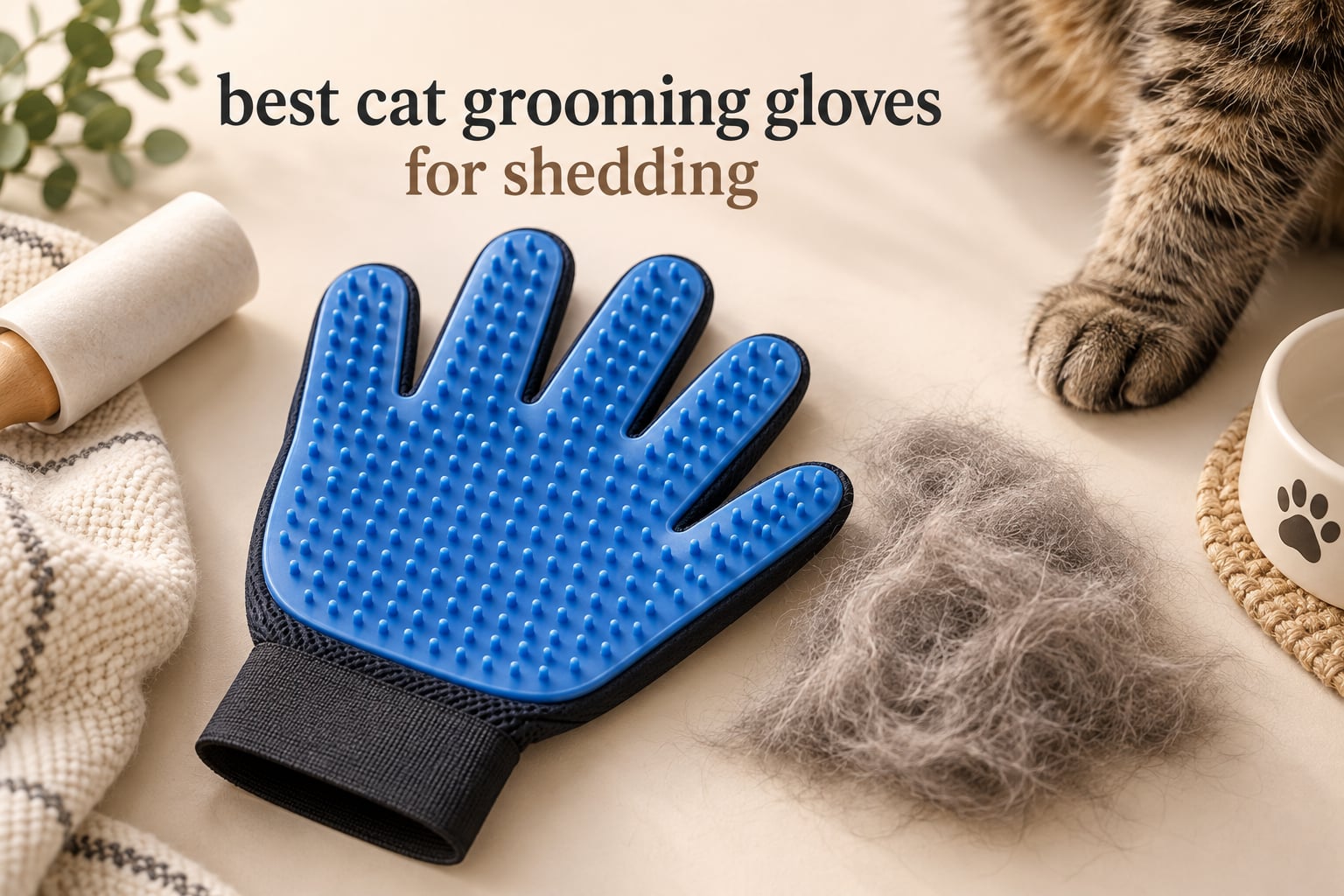 best cat grooming gloves for shedding