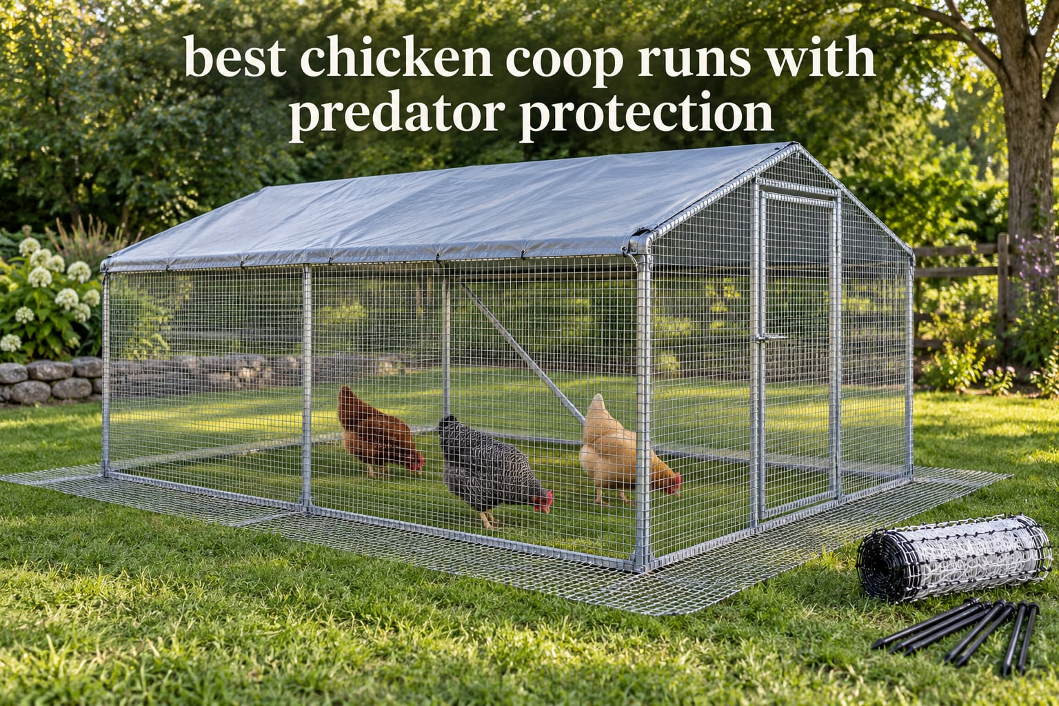 best chicken coop runs with predator protection