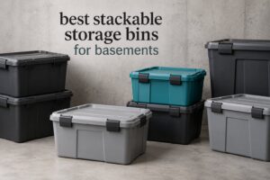 best stackable storage bins for basements