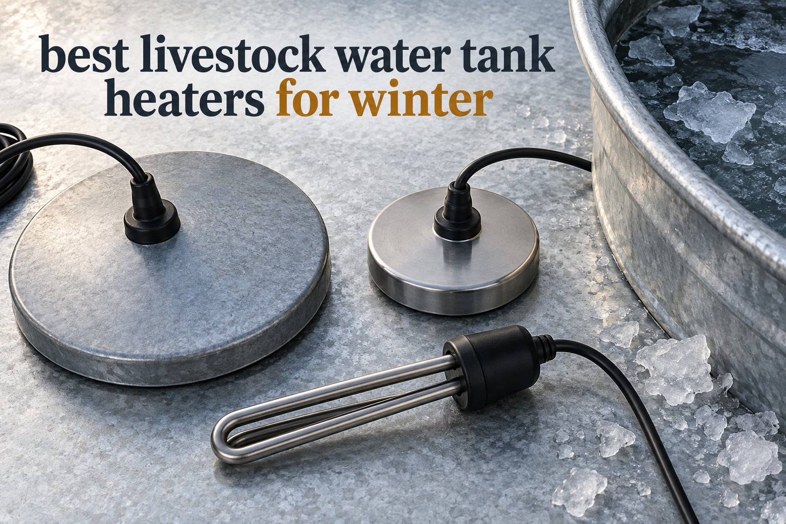 best livestock water tank heaters for winter
