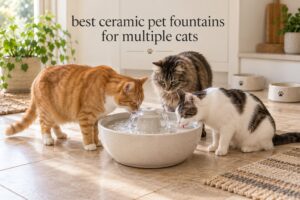best ceramic pet fountains for multiple cats
