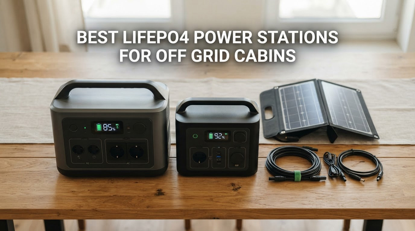 best lifepo4 power stations for off grid cabins