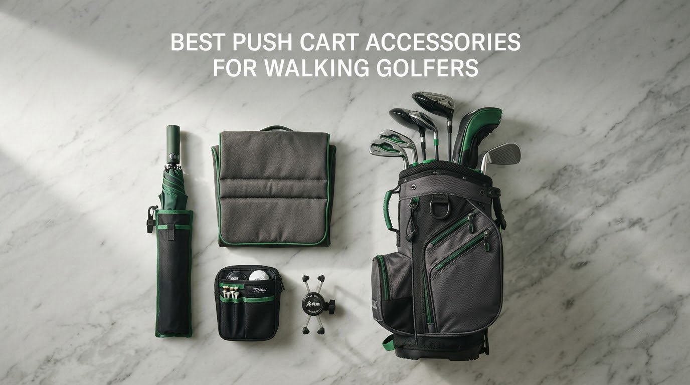 best push cart accessories for walking golfers