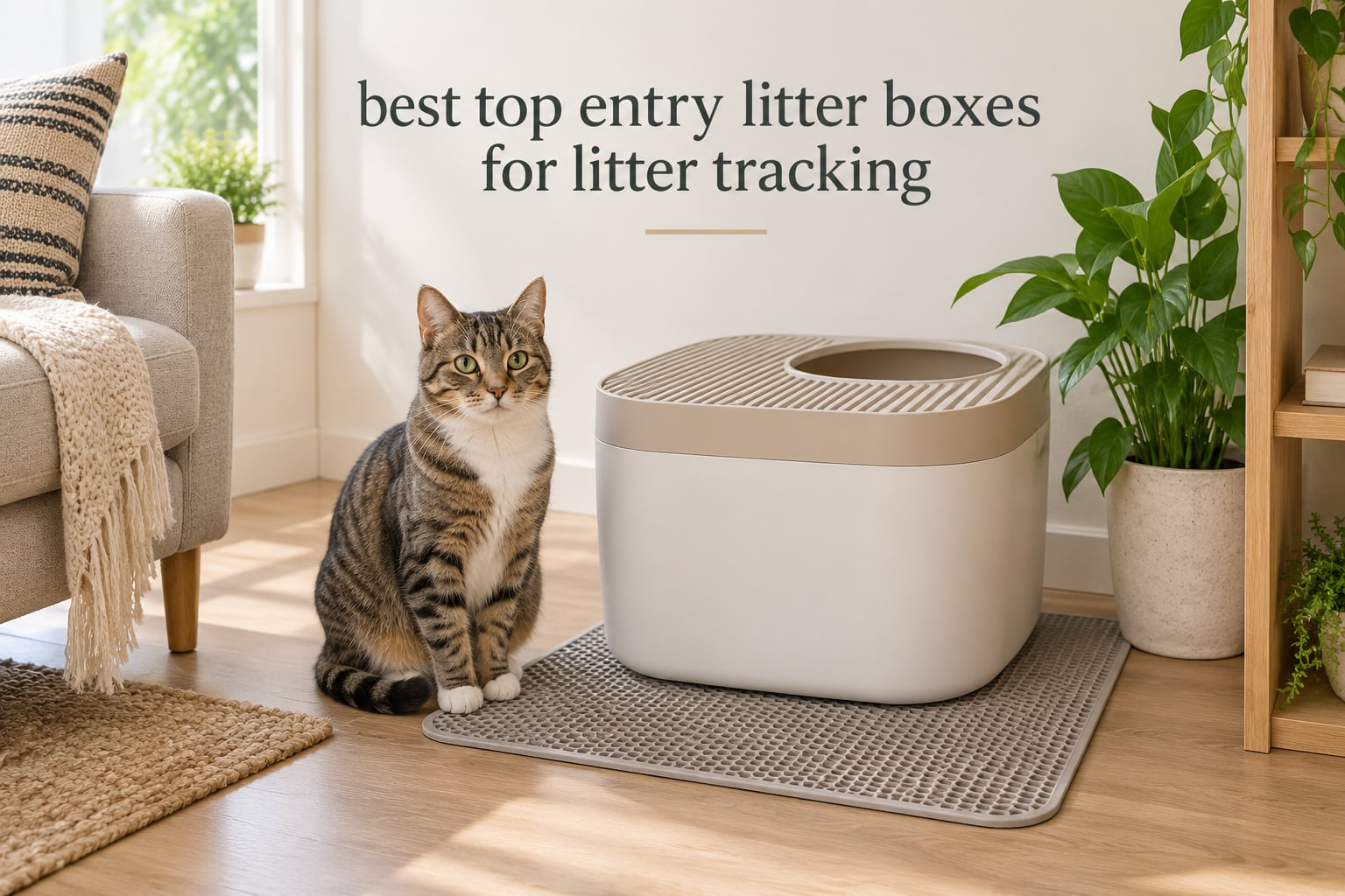 best top entry litter boxes for litter tracking