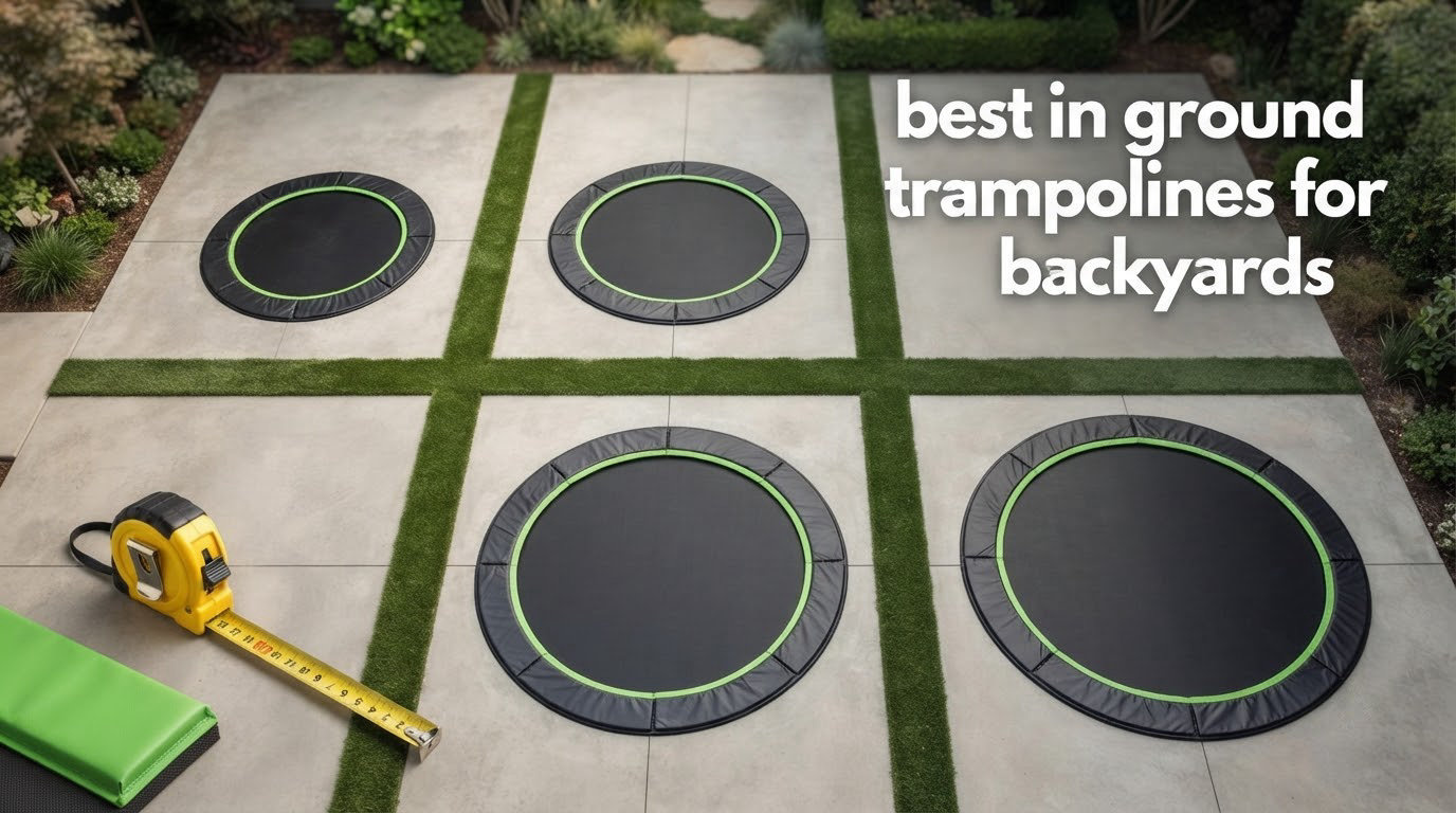best in ground trampolines for backyards