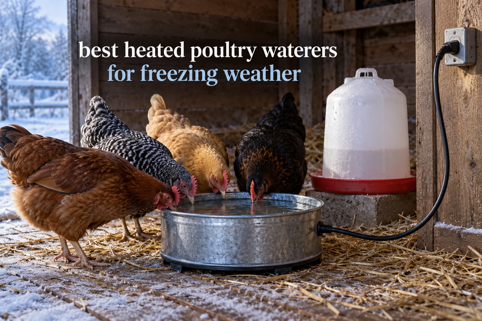best heated poultry waterers for freezing weather